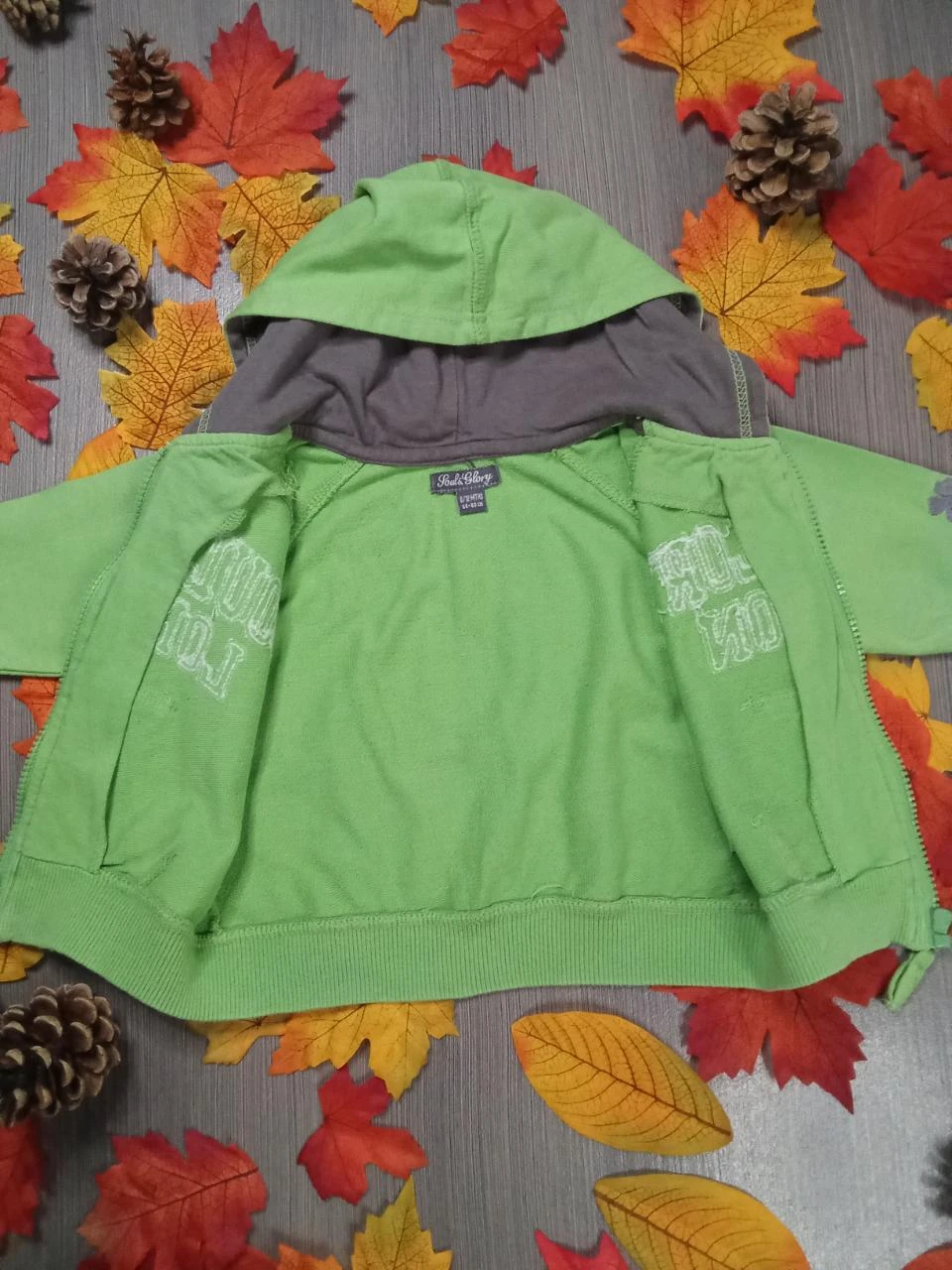 Veste à capuche verde Soul & Glory 6-12 mois – photo 3